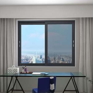 Ventanas Corredizas de Aleación de Aluminio Duraderas con Mosquitera, Ventanas de Madera y Aluminio para Ventilación del Hogar y Protección Contra Insectos - Product Image 2