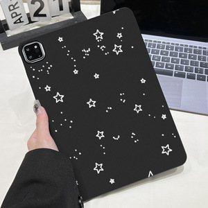 Étui souple noir Full Star pour tablette iPad 10.5 / Xiaomi Pad 6 / Samsung Tab, housse ultra fine antichoc - Product Image 2