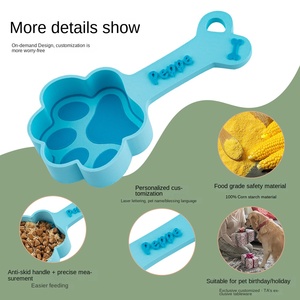 Cucchiaio <span class=keywords><strong>di</strong></span> plastica personalizzato eco-friendly per cani e <span class=keywords><strong>gatti</strong></span> nome regalo commemorativo personalizzato Dropshipping - Product Image 3