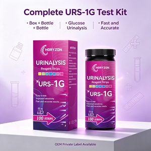 Bandelettes de test urinaire de glycémie Urs-1G pratiques, kit d'analyse rapide du diabète à domicile, certifié CE, durée de conservation de 2 ans - Product Image 1