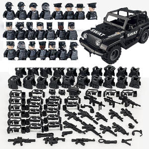 Ensemble de figurines de soldats miniatures de la Seconde Guerre mondiale, armes militaires, blocs de construction compatibles, jouets - Product Image 1