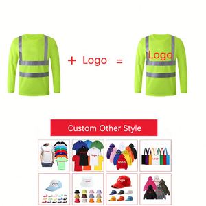 Chemises de travail haute visibilité pour hommes, manches longues, vêtements de sécurité réfléchissants, logo personnalisé - Product Image 3