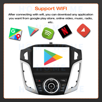 Pour Ford Focus 3 Mk 3 2011-2019 autoradio multimédia lecteur vidéo Navigation GPS Android 14 AI commande vocale Carplay Auto 4GLTE
