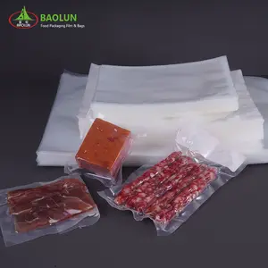 Meerlaagse Eco Plastic Zak Zuurstofbarrière Zak Vacuüm Pa / Pe Geëxtrudeerde Voedselverpakking Transparante Materialen Blijven Vers