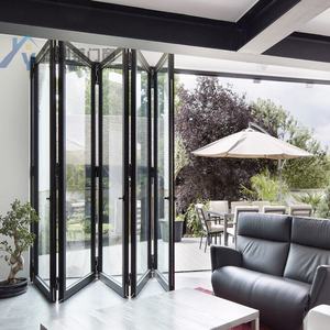أبواب زجاجية حديثة قابلة للطي من سبائك الألومنيوم للاستخدام الخارجي-حجم ولون قابل للتخصيص - Product Image 2