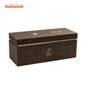Scatole regalo in <span class=keywords><strong>cartone</strong></span> in carta cucite personalizzate per whisky spugna laminata opaca goffrata per l'imballaggio di bottiglie di vino - Product Image 6