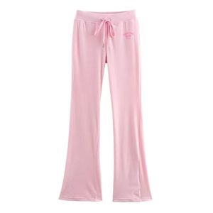 Conjunto Casual de Primavera, Estilo Europeo y Americano, Chaqueta con Capucha de Terciopelo Estampado y Pantalones - Product Image 2