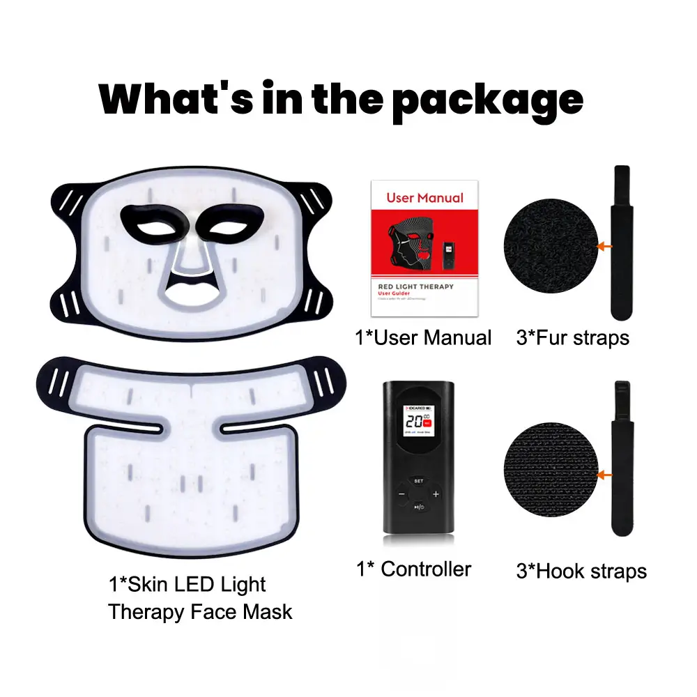 IDEARED Led-Gesichtsmaske Lichttherapie TLM200-C Gesichtsmaske 7-IN-EINER Gesichtsmaske P-D-T Licht für professionelle Schönheitspflege