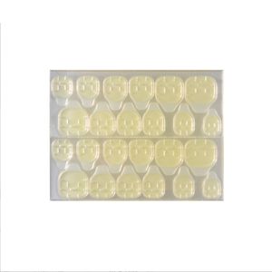 50 autocollants rectangulaires souples double face en gelée de 0,3 mm pour ongles à presser - Product Image 3