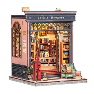 CuteBee Jack's Library, Modelo en Miniatura de Madera, Juguete de Ensamblaje DIY para Jóvenes de 15 a 35 Años - Product Image 1