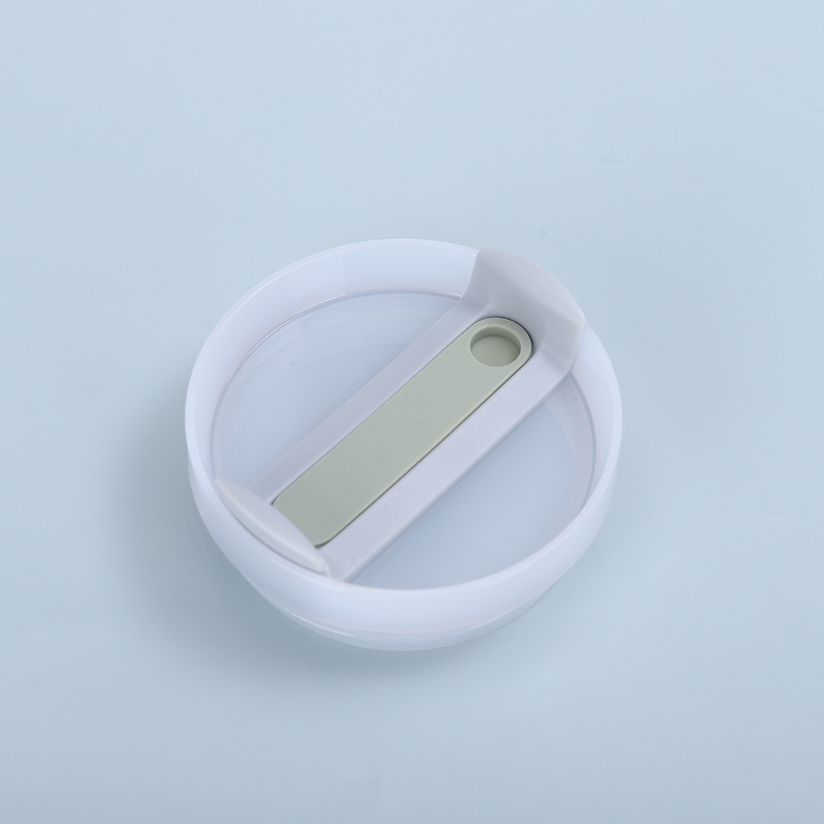 Corps opale gris clair feuille-gel de silice gris-vert