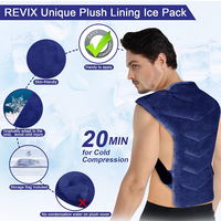 Enveloppe de glace personnalisée pour le dos, grande compresse de gel réutilisable pour le dos et les épaules, soulagement de la douleur et de la bursite