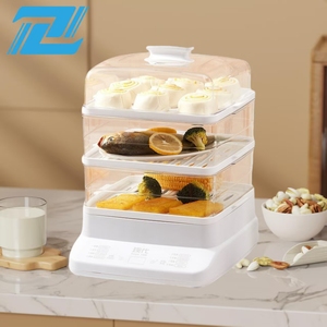 Máquina de desayuno multifuncional de tres capas de gran capacidad de alta calidad, vaporizador eléctrico, también <span class=keywords><strong>se</strong></span> puede utilizar <span class=keywords><strong>como</strong></span> <span class=keywords><strong>olla</strong></span> caliente - Product Image 1