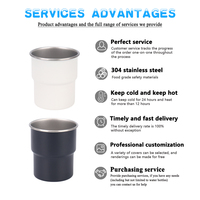 Mug à café isotherme double paroi en acier inoxydable 304 de 300 ml, écologique, léger, réutilisable, avec couvercle, idéal pour le bureau et les voyages – Cadeau d'affaires