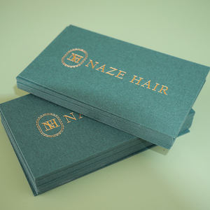 Kartu Nama Bisnis Logo Berlapis Emas Berkualitas Mewah, Kartu Pos Promosi Perusahaan, Kartu Ucapan Terima Kasih untuk Usaha Kecil - Product Image 5