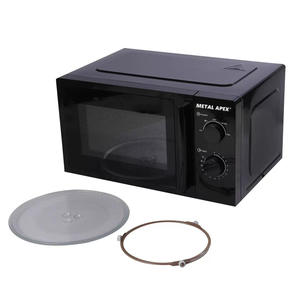 25L Black <b>Microwave</b> Oven Grilling Function Stainless Steel Housing <b>Digital</b> Timer Control Easy Operation for Household Hotel Use - Product Image 4