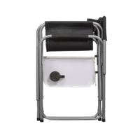 Chaise pliante de camping légère en aluminium avec table latérale en aluminium et sac de rangement