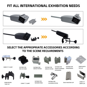 Exhibition LED Display <strong>Light</strong> Adjustable Arm <strong>Clamp</strong> Mount <strong>Light</strong> for Trade Show Booth Retail Display Lighting - Product Image 6