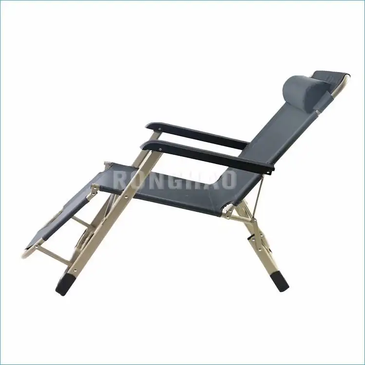 Espreguiçadeira de praia portátil popular, cadeira dobrável de sol, deck reclinável, cadeira de gravidade zero