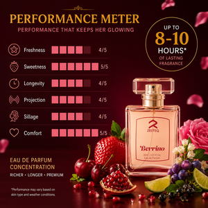 ZESTEQ Berrino Sweet Signature Parfum 30 ml Eau de Parfum pour femmes avec un arôme floral fruité longue durée pour un style de vie moderne - Product Image 2