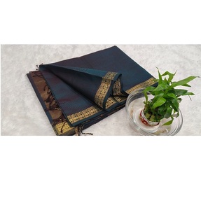Sari traditionnel en coton et soie Maheshwari Garbh Reshmi, sari élégant de créateur, mode ethnique pour femmes, occasion spéciale - Product Image 5