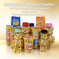 Wang Sifang Jarre de crème au popcorn Ours mignon |   Goût sucré |   Maïs non-OGM |   Coffret cadeau refermable |   Couleur du logo personnalisé |   128g |