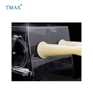 TMAX Thương Hiệu Băng Ghế Dự Bị Top Acrylic & Plexiglass Chân Không Hộp Găng Tay Với Tùy Chọn Chân Không Mặt Bích & Đo