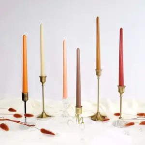 Juego de 4 velas PARA CENA DE BODA, Set de 4 velas con forma de hoja de 10 pulgadas de altura