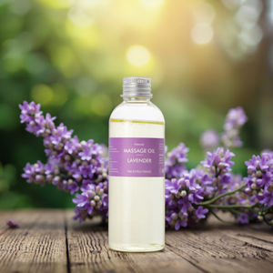Óleo de Massagem Nutritivo e Hidratante para Clareamento da Pele com Lavanda Orgânica <span class=keywords><strong>100%</strong></span> Pura e Natural, Anti-Inchaço, Marca Própria - Product Image 3