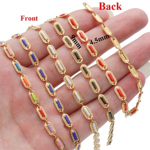 สร้อยข้อมือสแตนเลสสตีลชุบทอง 18K PVD พร้อมเคลือบเงา |   สร้อยคอ สร้อยข้อมือ โซ่แบบหยดน้ำมัน ขนาด 4.5 มม. สำหรับทำเครื่องประดับ DIY - Product Image 5