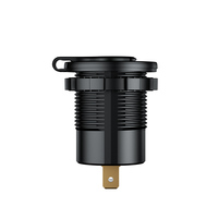 Chargeur de voiture Kewig de haute qualité avec double port USB QC3.0, charge rapide, étanche, avec lumière LED colorée pour ordinateur portable et appareil photo