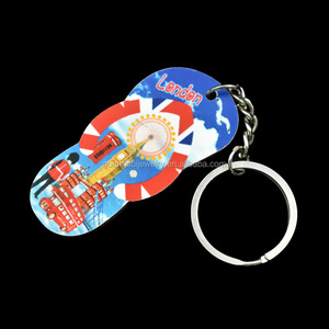 Venta al por mayor de llaveros con nombre tallado en madera personalizados con logotipo impreso de recuerdo de Londres - Product Image 3