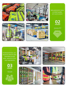 سترة أمنية تحذير البناء وضوح عالية العمل عاكس الملابس إشارة معدات السلامة سترة عاكسة - Product Image 5