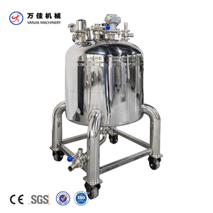 500L Stainless Steel 304/316L <strong>Single</strong> Layer Movable Storage Tank With Open Lid for Cosmetic Oil Cream Water Shampoo - Product Image 2