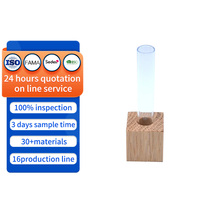 Support personnalisé en bois massif pour flacons d'huiles essentielles, présentoir pour tubes à essai, cadeau de vacances, décoration de bureau et de maison