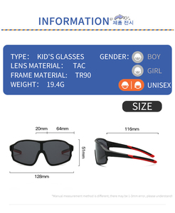 Nuovi occhiali da <span class=keywords><strong>sole</strong></span> da ciclismo di grandi dimensioni per bambini bambini occhiali da <span class=keywords><strong>sole</strong></span> per sport all'aria aperta alpinismo occhiali da sci TR90 Tac - Product Image 4