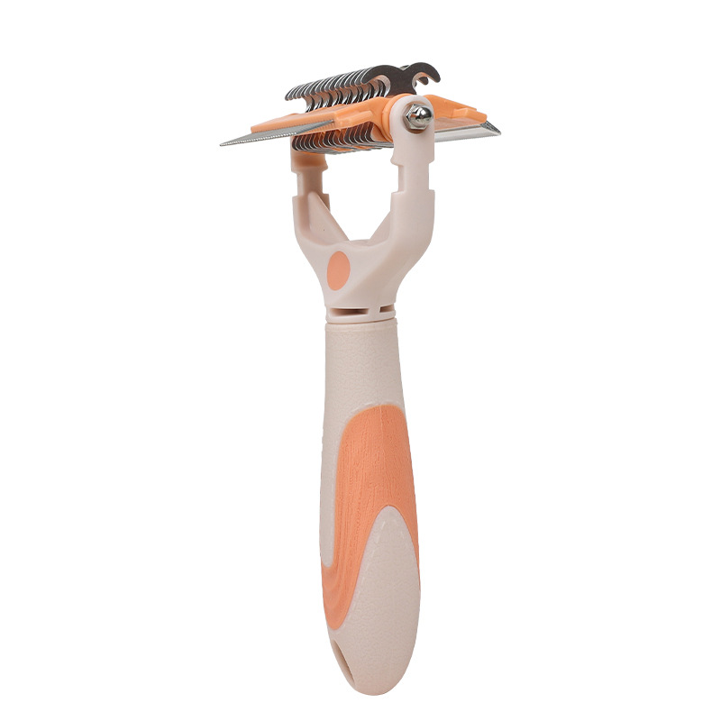 Pink and orange hair removal tool