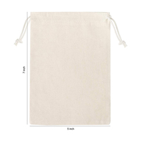 Nouveau Sac en Coton Blanc Personnalisé avec Logo Pulida 2026 – Pochette en Toile pour Maquillage, Bijoux et Emballage en Coton avec Cordon de Serrage – Vente en Gros