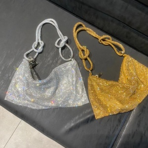 Silver Rhinestone <b>Purse</b> Evening Sparkly Gold Clutch Formal Bag Glitter Handbag Women Evening Bags - Product Image 5