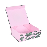 Boîte d'emballage magnétique de Noël en carton recyclable avec ruban, fermeture magnétique et gaufrage, pour exposition