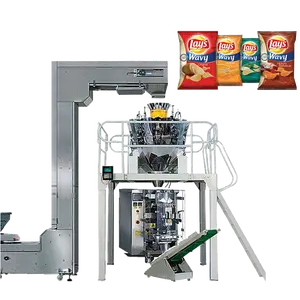 Bolsa prefabricada Patatas fritas Banana Chips Máquina de embalaje vertical Máquina de embalaje de alimentos