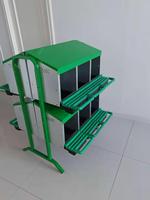 Nichoir à poules en plastique de haute qualité, double couche, avec des pieds plus robustes, pour usage domestique et poulaillers agricoles, neuf et d'occasion
