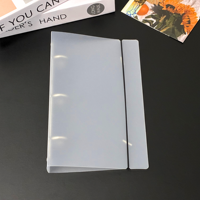 Carpeta de Anillas de 3 Orificios de PP Esmerilado, Antihuellas, Agarre Cómodo, Impermeable, Ecológica, Perfectamente Compatible con Páginas Insertables de 3 Orificios