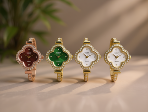 Montre à quartz pour femme Citizen, boîtier irrégulier, lunette sertie de diamants, cadran analogique, bracelet en alliage, style élégant, couleurs mélangées - Product Image 2