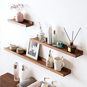 Kare ahşap raflar dekorasyon duvar rafı monte rustik ahşap Set <span class=keywords><strong>3</strong></span> oturma odası için - Product Image 1