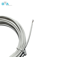كابل سلكي ثنائي النواة 28AWG مطلي بالقصدير 2.5 مم، معزول بـ FEP، أبيض اللون، 2500 مم، 300 فولت، للأسلاك الداخلية للأجهزة الإلكترونية وإشارات الاتصال