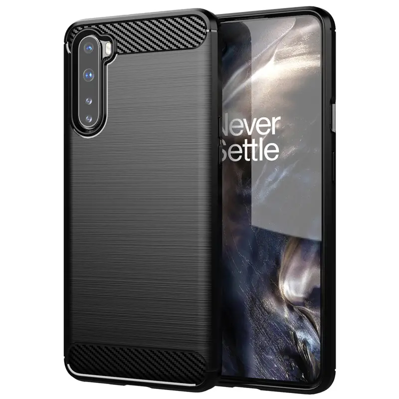 Cheap Price For OnePlus Nord Shell Carbon Fiber Silicone Phone Case Back Covers For OnePlus Nord Phone Case Cover
