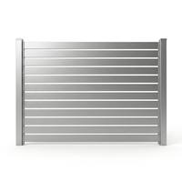 Clôture de jardin en aluminium à lattes, sans soudure, personnalisée, avec revêtement PVDF, pour piscine, villa, extérieur, fabrication OEM