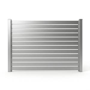 Clôture de jardin en aluminium à lattes, sans soudure, personnalisée, avec revêtement PVDF, pour piscine, villa, extérieur, fabrication OEM - Product Image 2