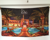 Drapeau haïtien tissé par usine fait sur commande d'impression de tissu de vent de polyester